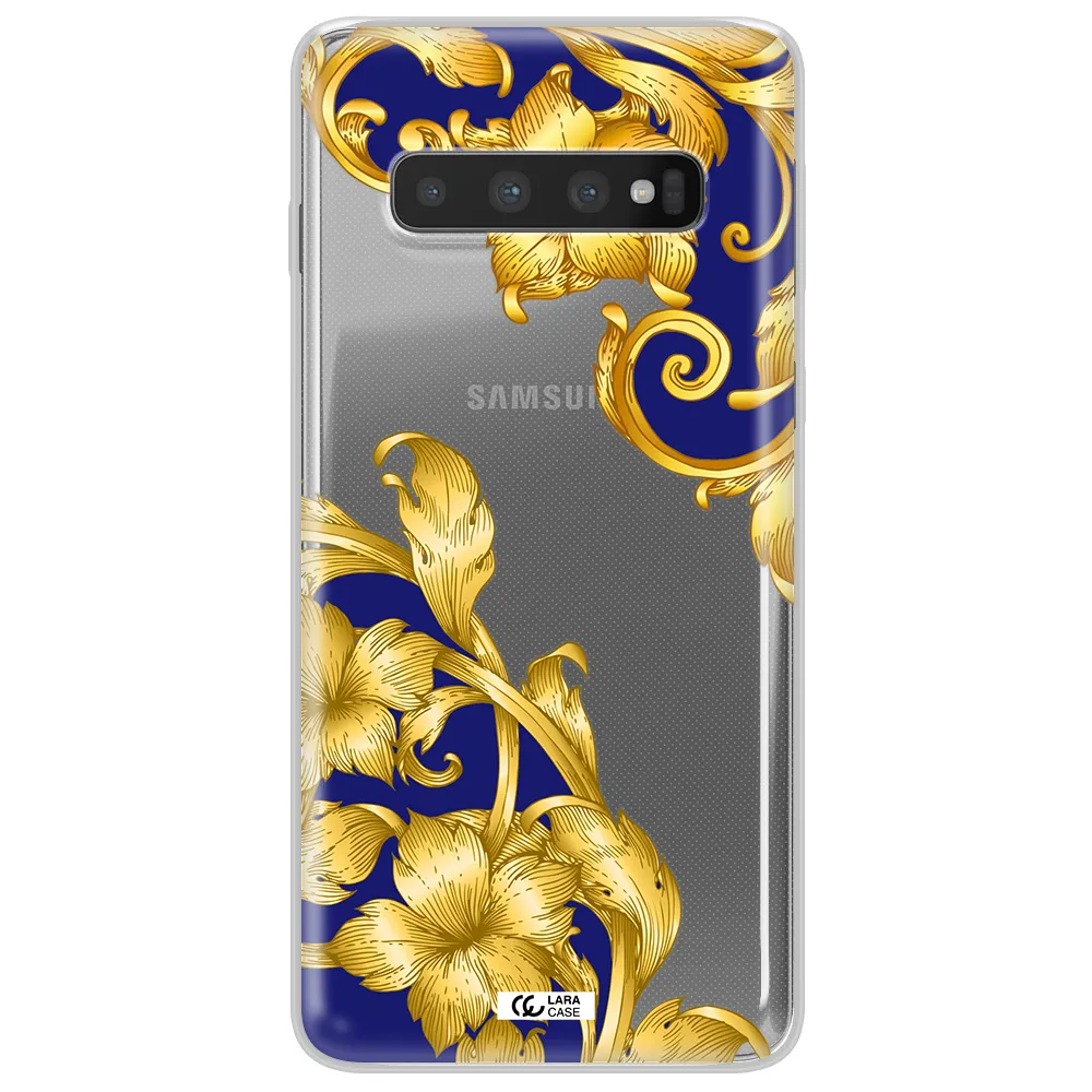 Golden Baroque Samsung S10 Plus Clear TPU Case