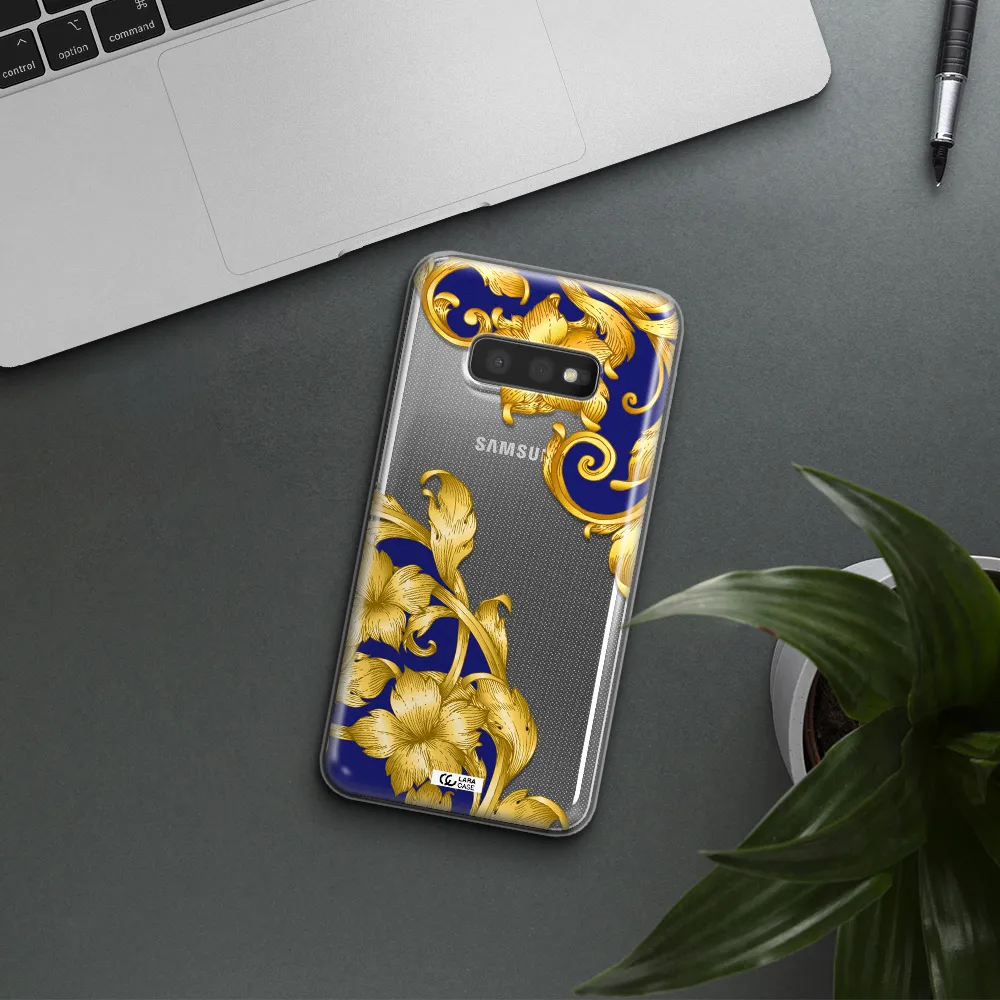 Golden Baroque Samsung S10e Clear TPU Case