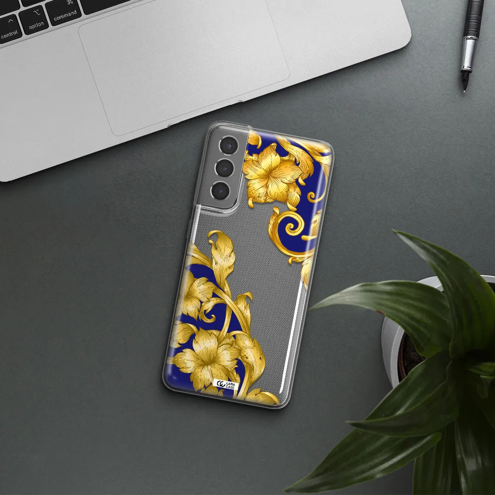 Golden Baroque Samsung S21 Plus Clear TPU Case