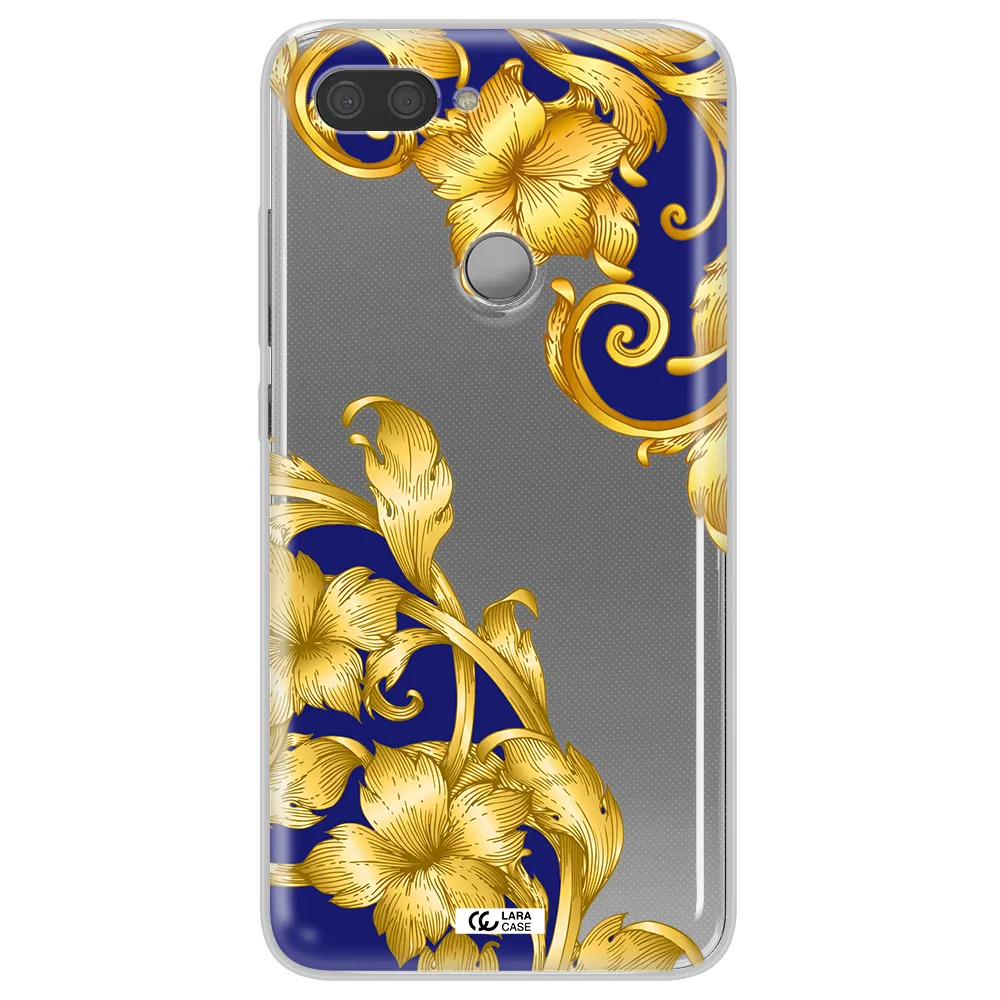 Golden Baroque Xiaomi Mi 8 Lite Clear TPU Case