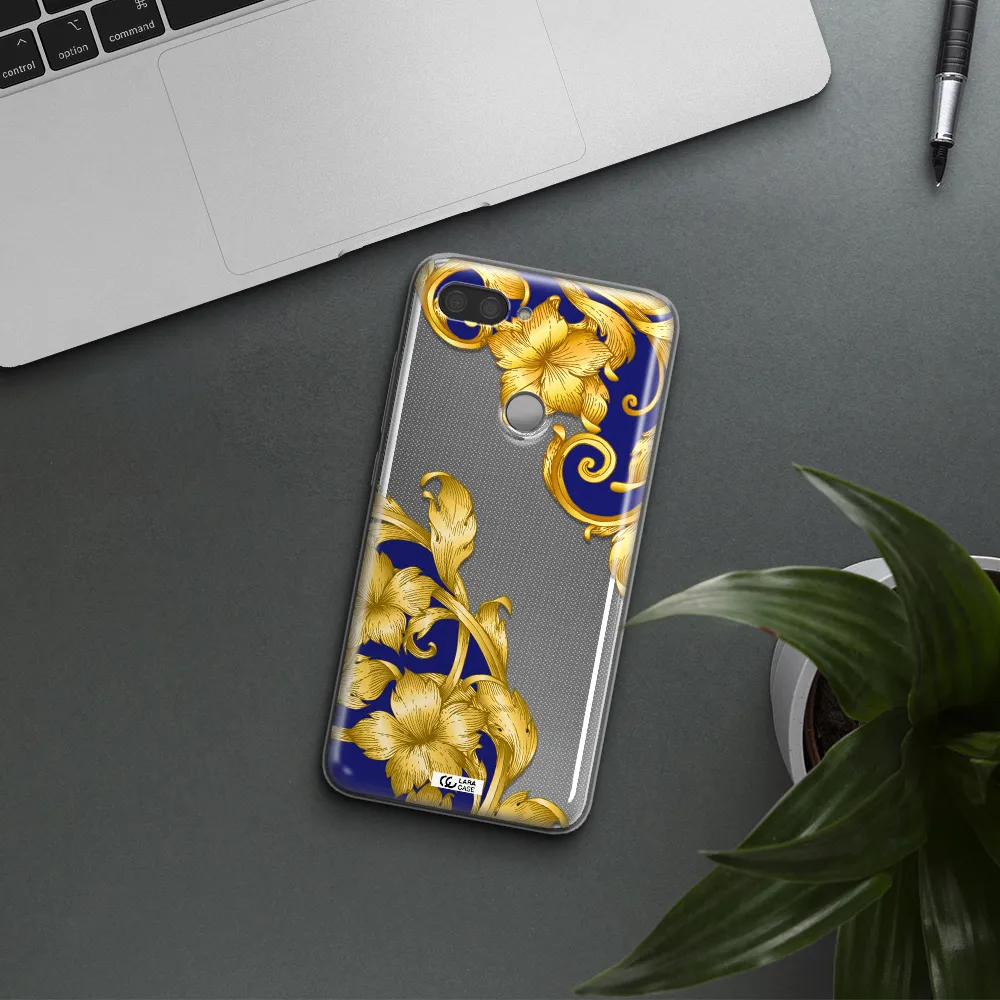 Golden Baroque Xiaomi Mi 8 Lite Clear TPU Case