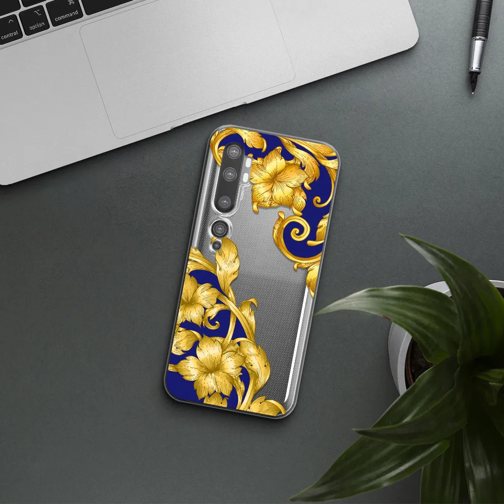 Golden Baroque Xiaomi Mi Note 10 Clear TPU Case