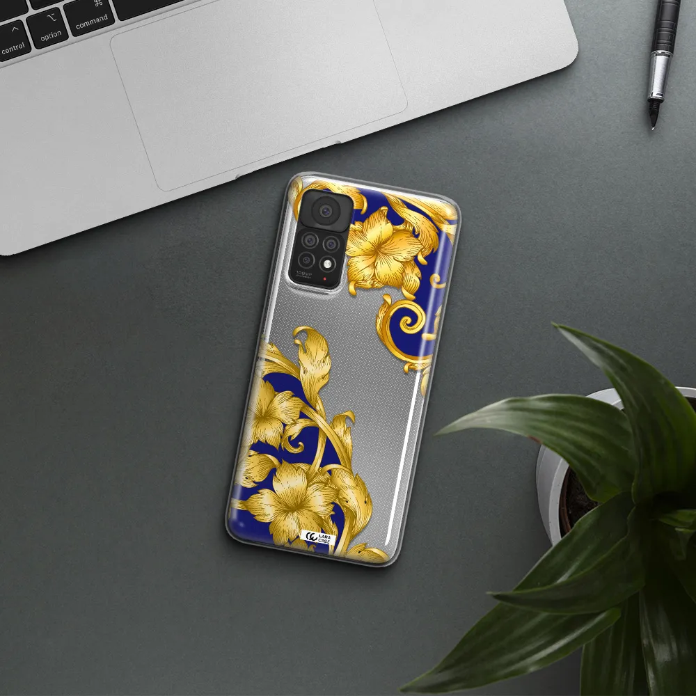 Golden Baroque Xiaomi Note 11 Pro Clear TPU Case