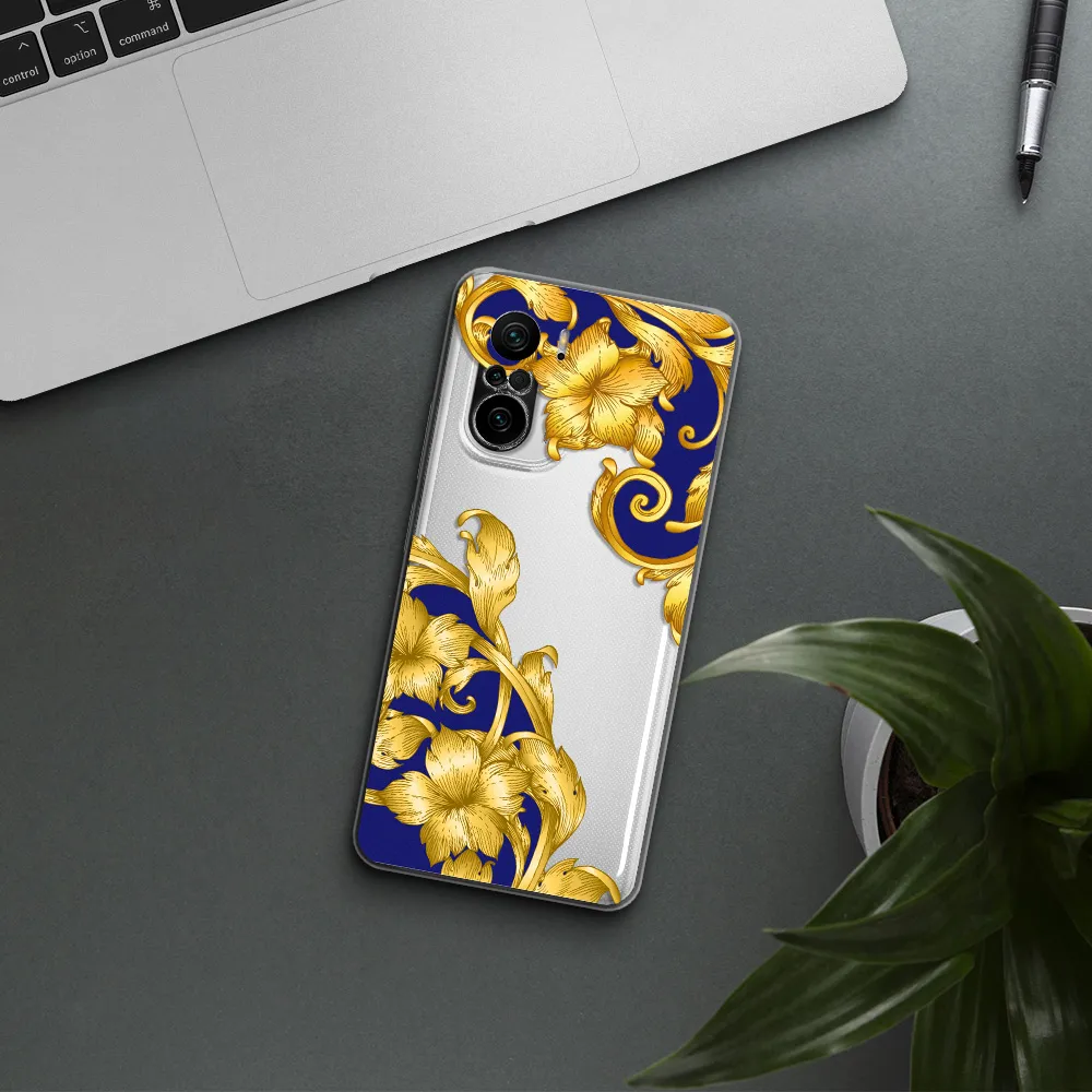 Golden Baroque Xiaomi Poco F3 Clear Tpu Case