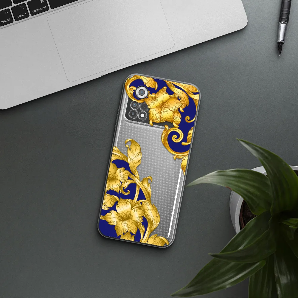 Golden Baroque Xiaomi Poco X4 Pro Clear TPU Case