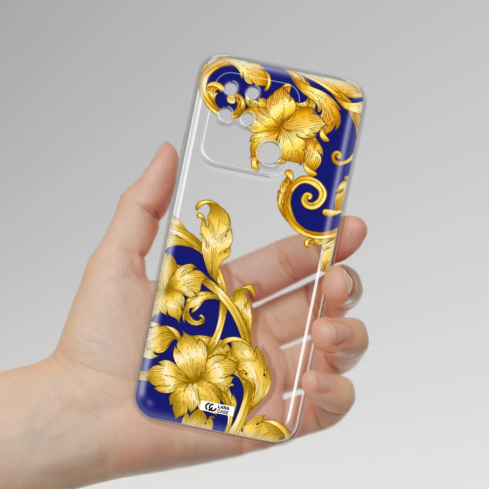 Golden Baroque Xiaomi Redmi 10C Clear TPU Case