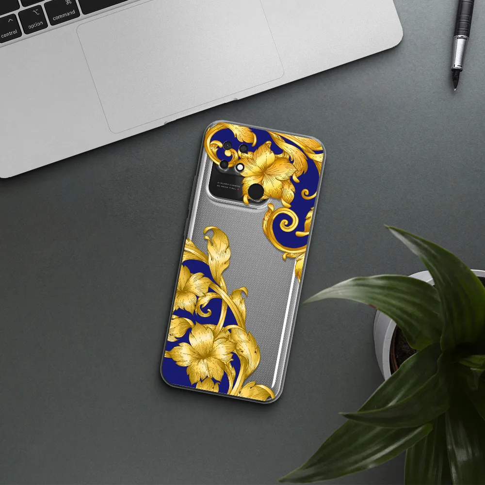 Golden Baroque Xiaomi Redmi 10C Clear TPU Case