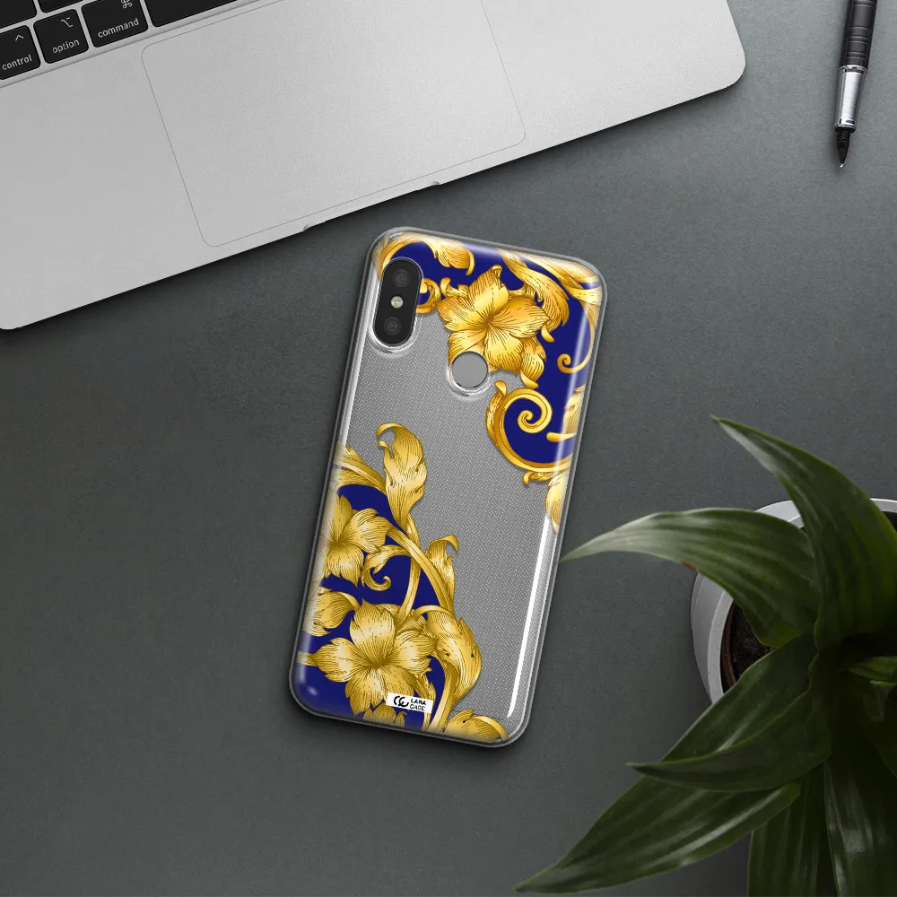 Golden Baroque Xiaomi Redmi 6 Pro Clear TPU Case