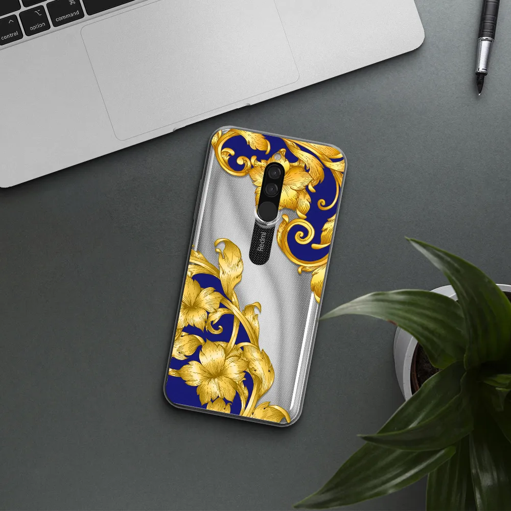 Golden Baroque Xiaomi Redmi 8 Clear Tpu Case