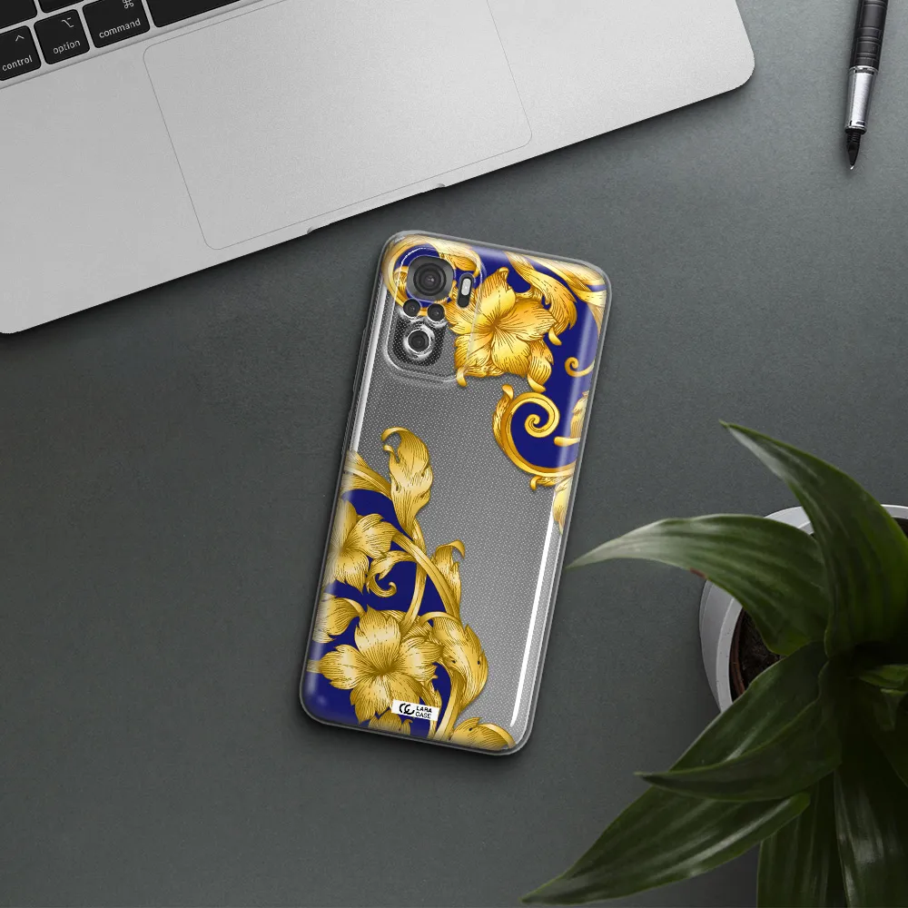 Golden Baroque Xiaomi Redmi Note 10S Clear Tpu Case