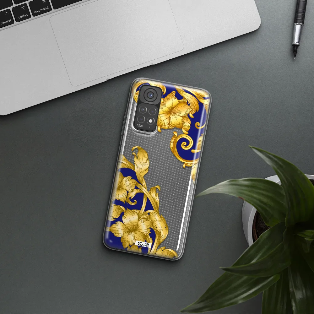 Golden Baroque Xiaomi Redmi Note 11 Clear TPU Case