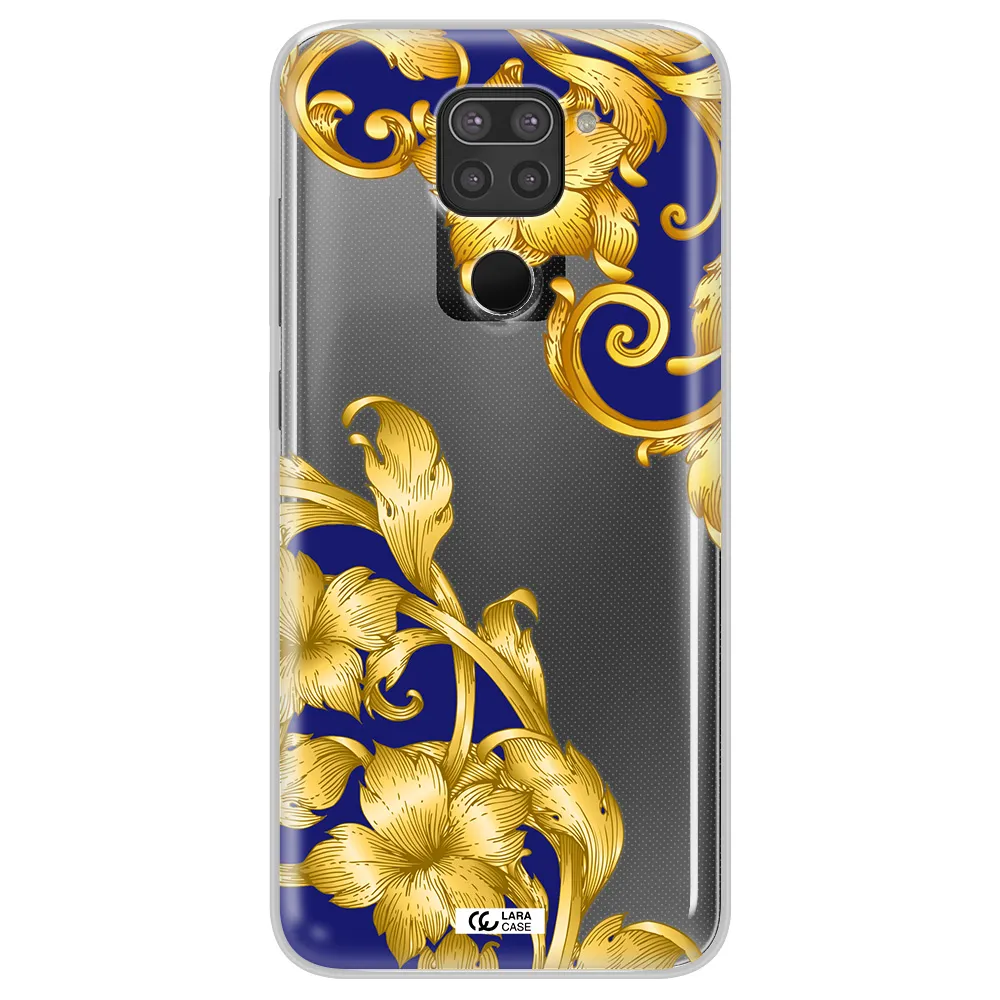 Golden Baroque Xiaomi Redmi Note 9 Clear TPU Case