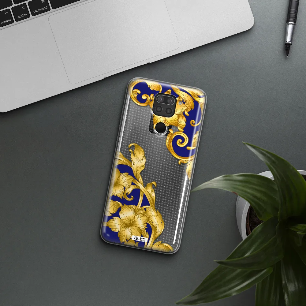 Golden Baroque Xiaomi Redmi Note 9 Clear TPU Case