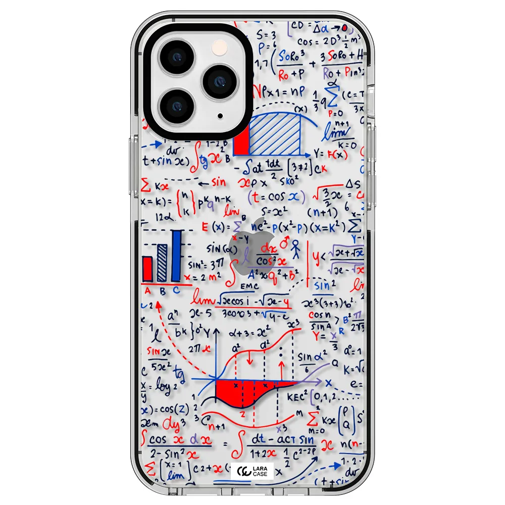 Math Blackboard Apple iPhone 11 pro max impact black border Case