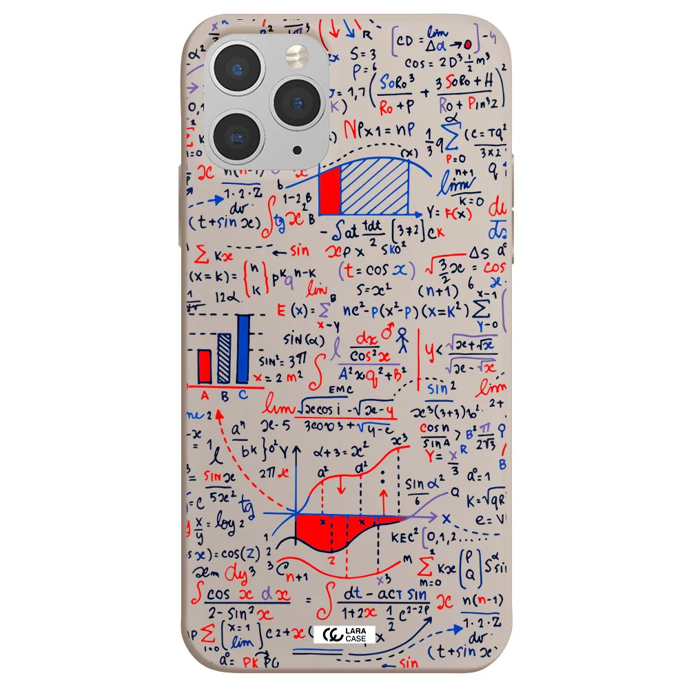 Math Blackboard Apple iPhone 11 pro max Silicone Stone Case