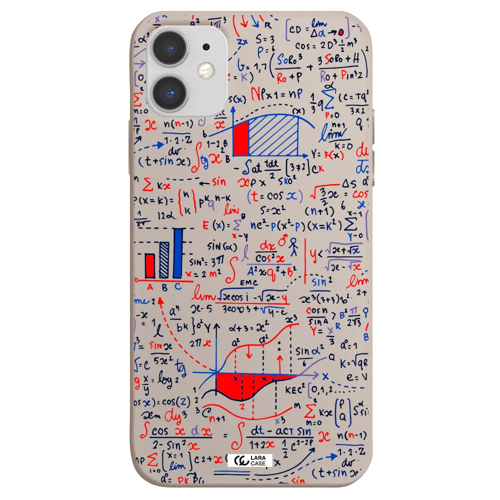 Math Blackboard Apple iPhone 11 Silicone Stone Case