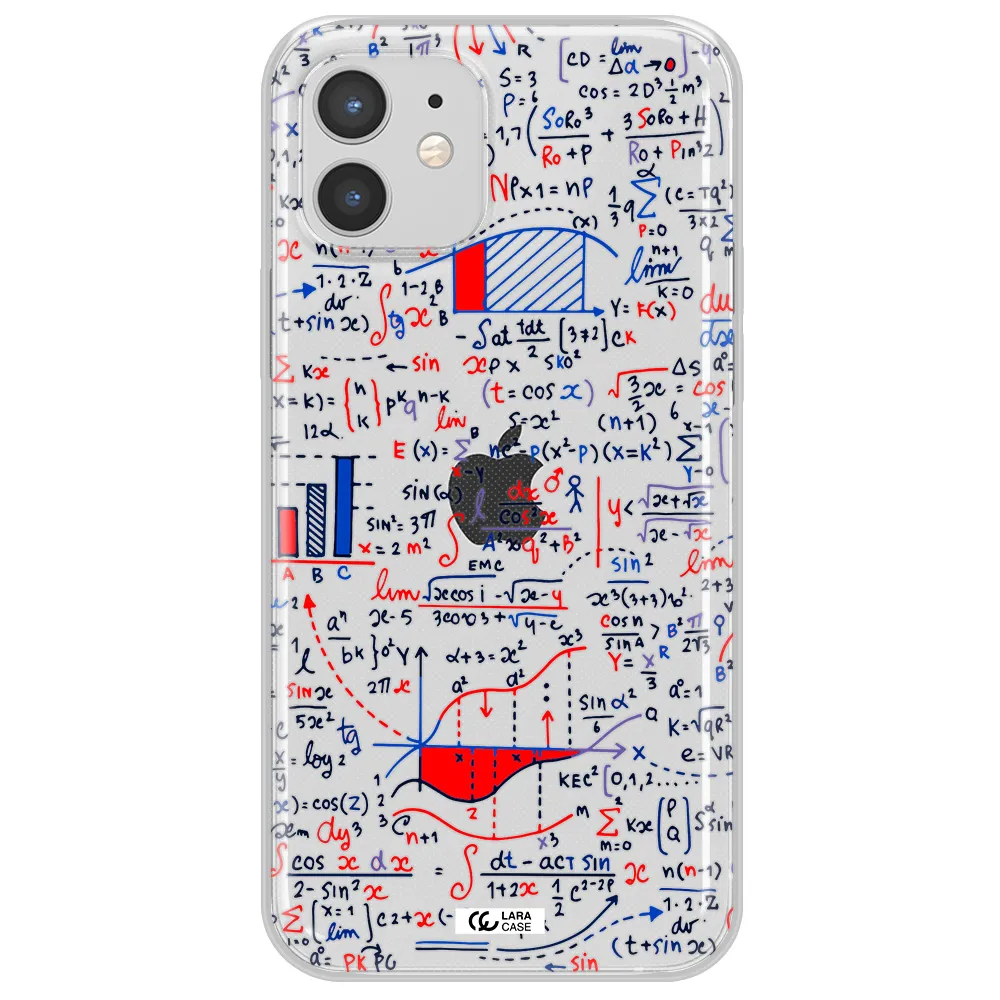 Math Blackboard Apple iPhone 12 Clear TPU Case