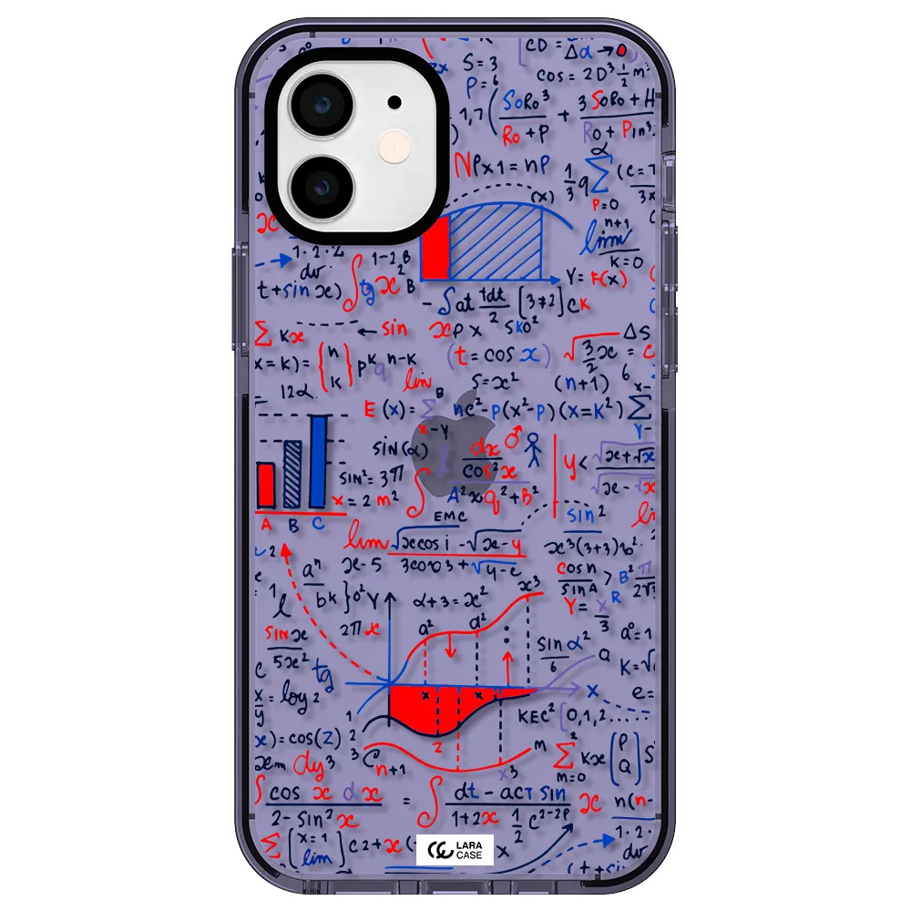 Math Blackboard Apple iPhone 12 impact Lilac Case