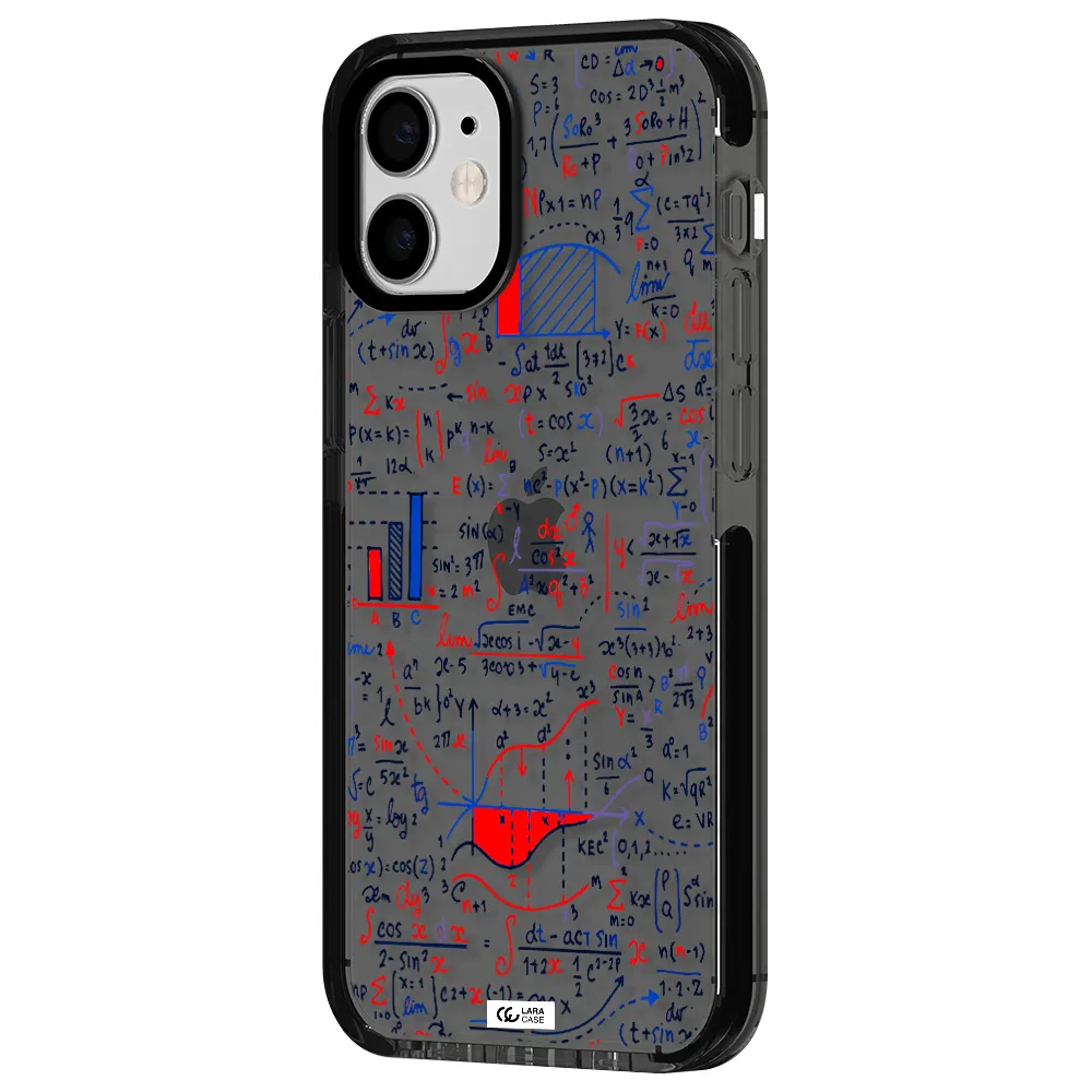 Math Blackboard Apple iPhone 12 mini impact Smoke Black Case