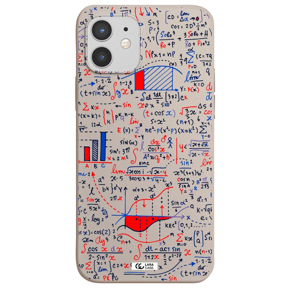 Math Blackboard Apple iPhone 12 mini Silicone Stone Case