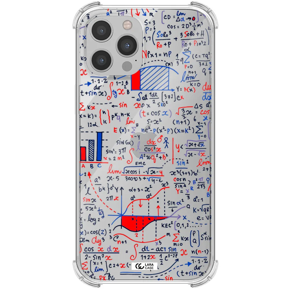 Math Blackboard Apple iPhone 12 pro Clear PC Case