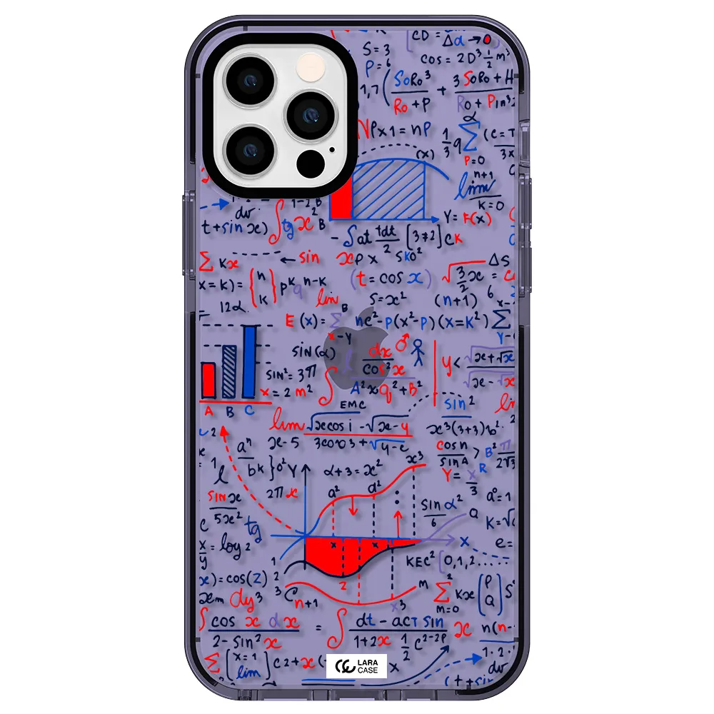 Math Blackboard Apple iPhone 12 pro impact Lilac Case