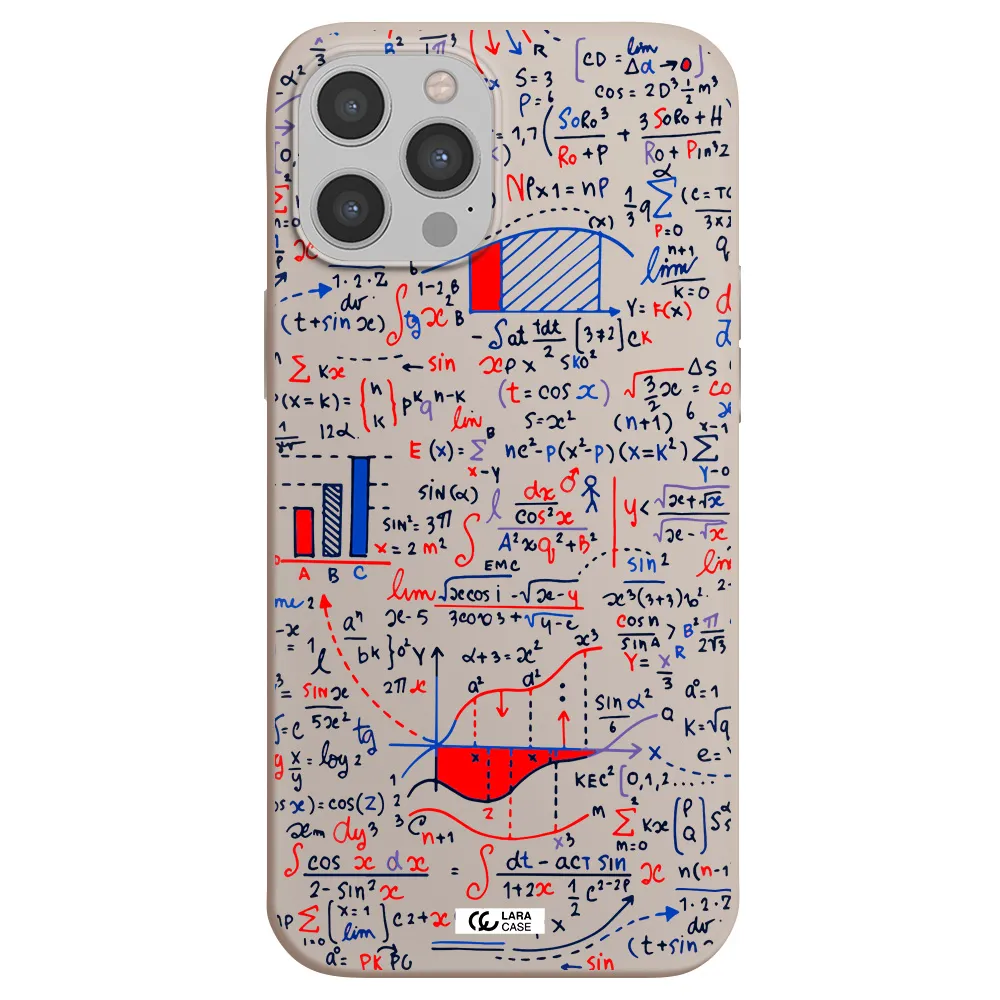 Math Blackboard Apple iPhone 12 pro max Silicone Stone Case