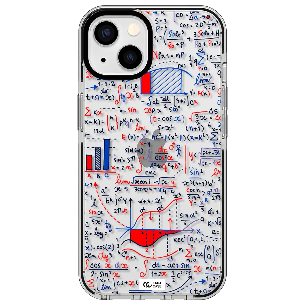 Math Blackboard Apple iPhone 13 impact black border Case