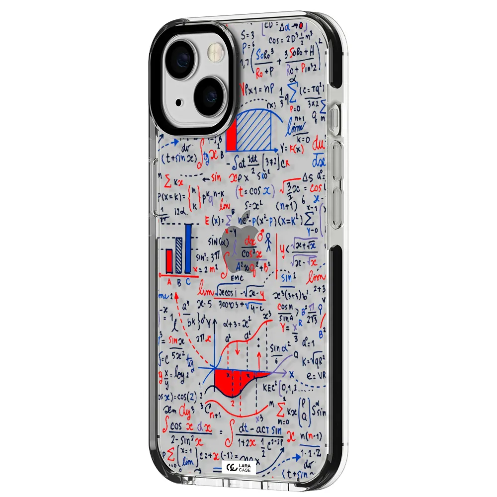 Math Blackboard Apple iPhone 13 impact black border Case
