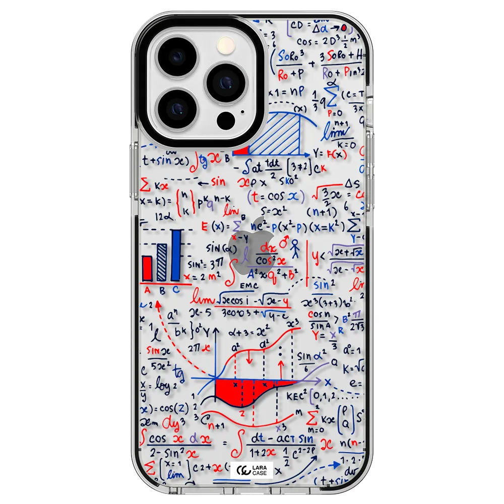 Math Blackboard Apple iPhone 13 Pro Max impact black border Case