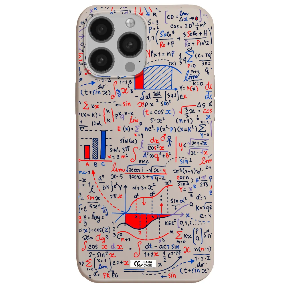 Math Blackboard Apple iPhone 13 Pro Max Silicone Stone Case