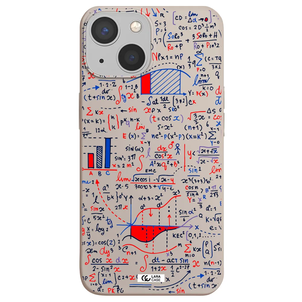 Math Blackboard Apple iPhone 13 Silicone Stone Case