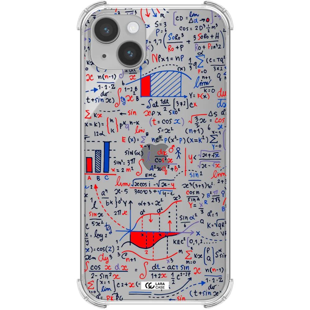 Math Blackboard Apple iPhone 14 Clear PC Case