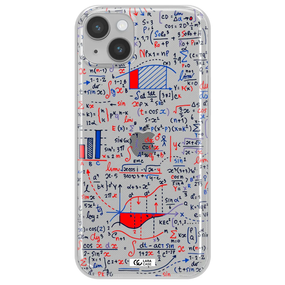 Math Blackboard Apple iPhone 14 Clear TPU Case