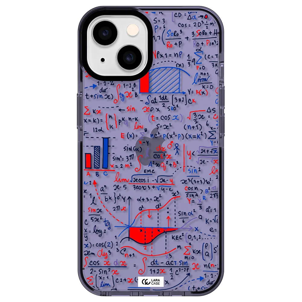 Math Blackboard Apple iPhone 14 impact Lilac Case