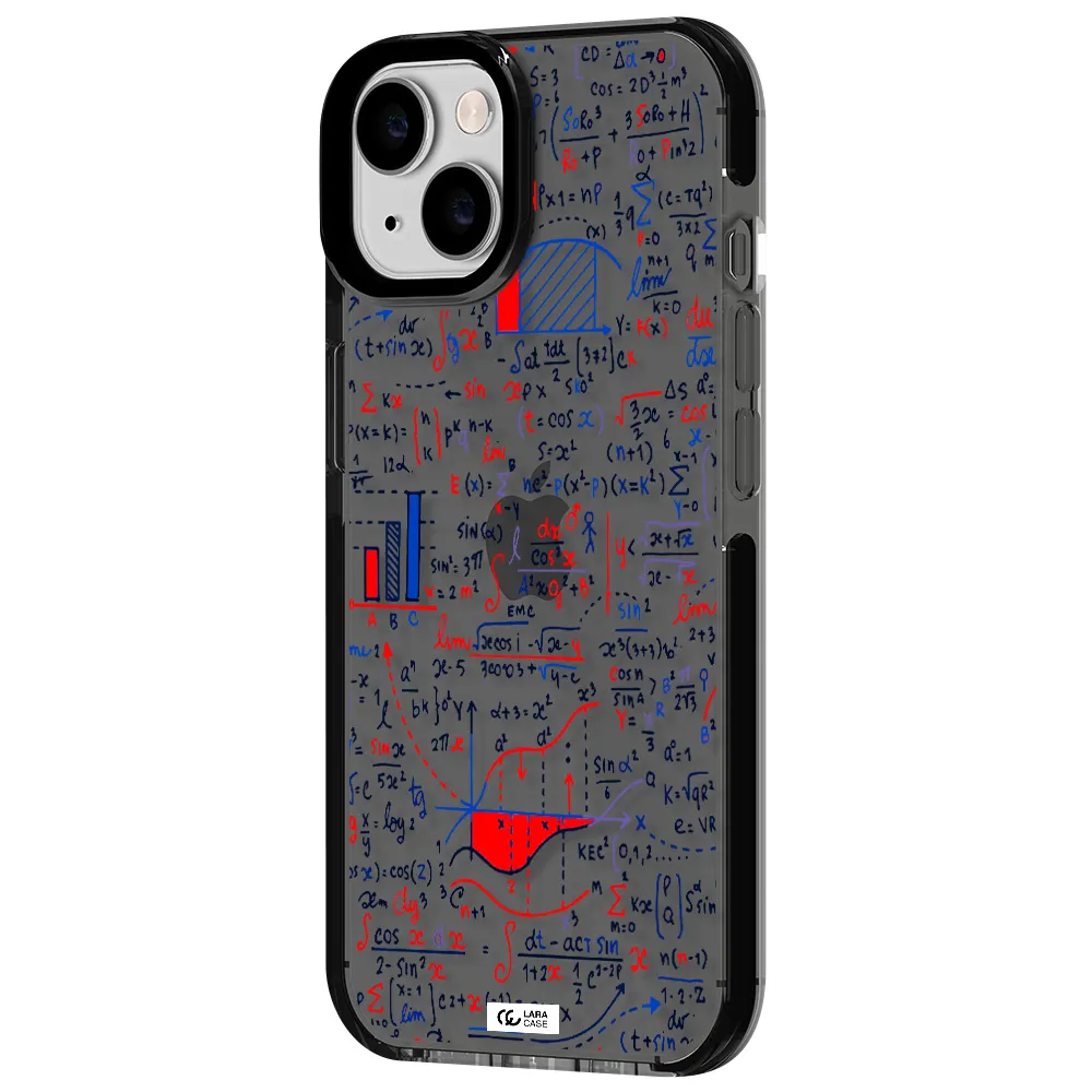 Math Blackboard Apple iPhone 14 impact Smoke Black Case