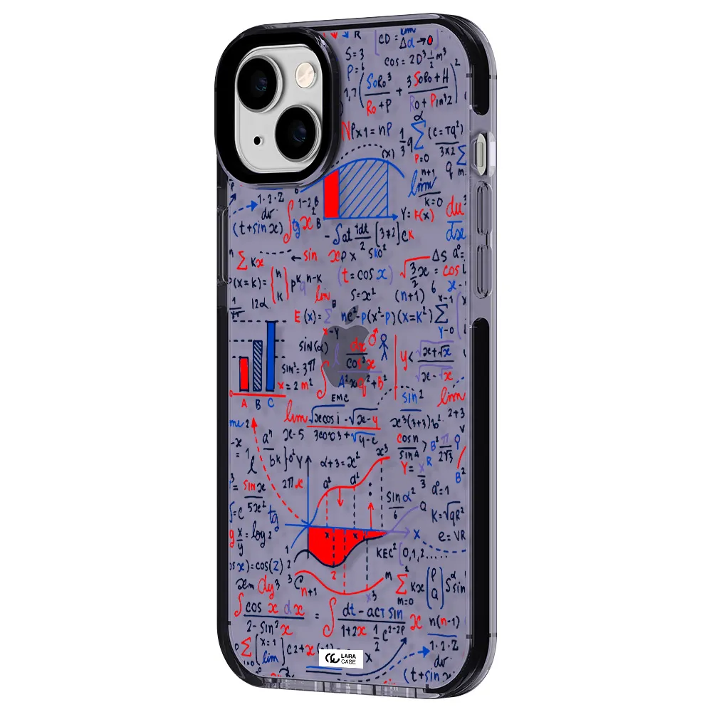 Math Blackboard Apple iPhone 14 plus impact Lilac Case