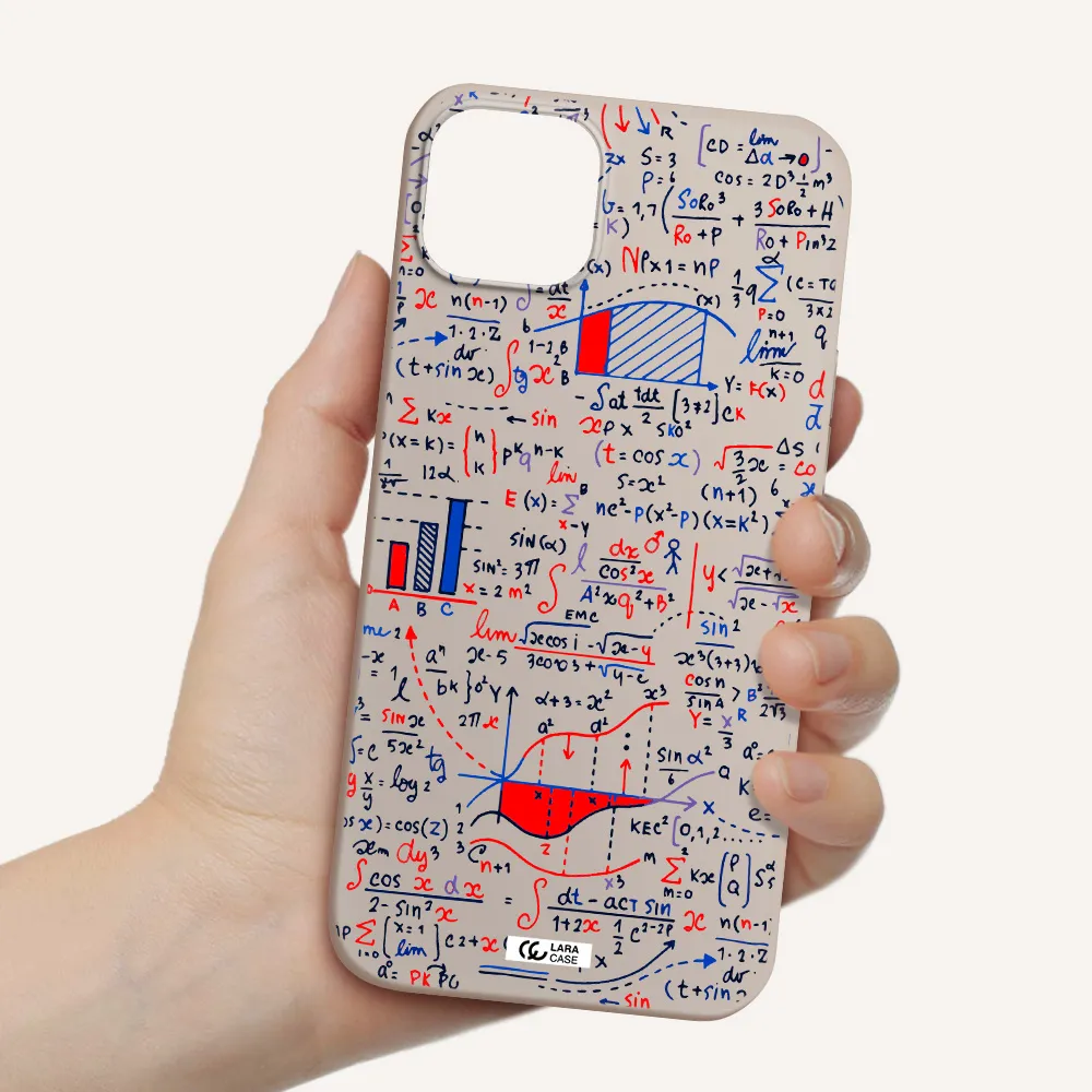 Math Blackboard Apple iPhone 14 plus Silicone Stone Case