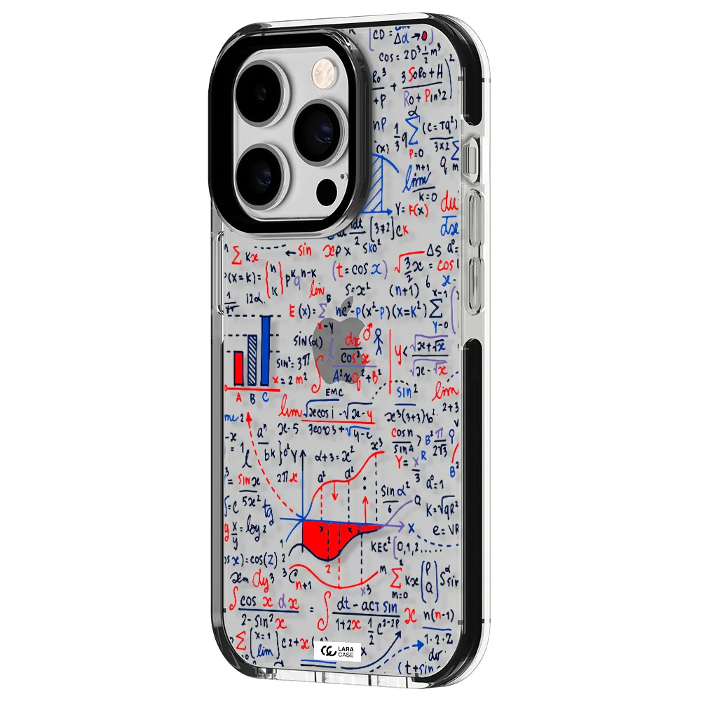 Math Blackboard Apple iPhone 14 pro impact black border Case