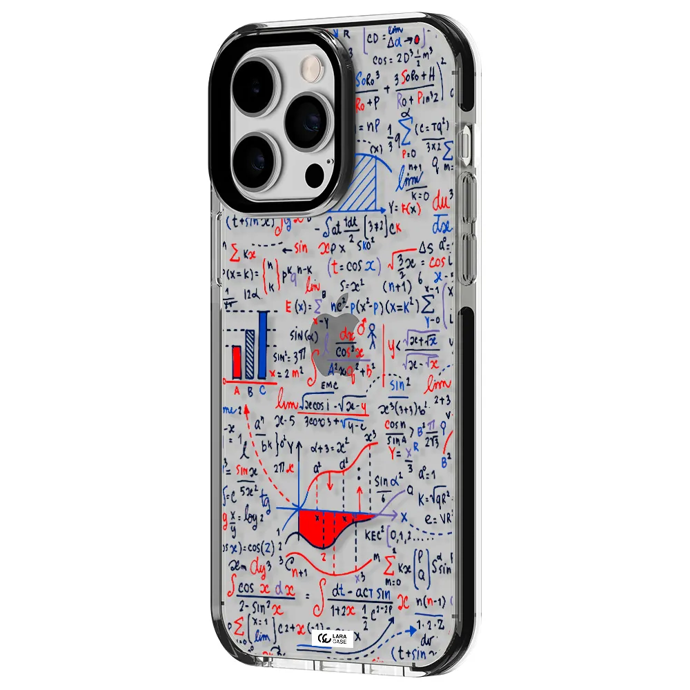 Math Blackboard Apple iPhone 14 pro max impact black border Case