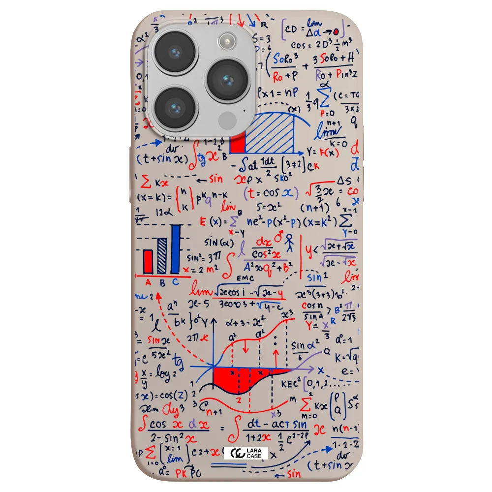 Math Blackboard Apple iPhone 14 pro Silicone Stone Case