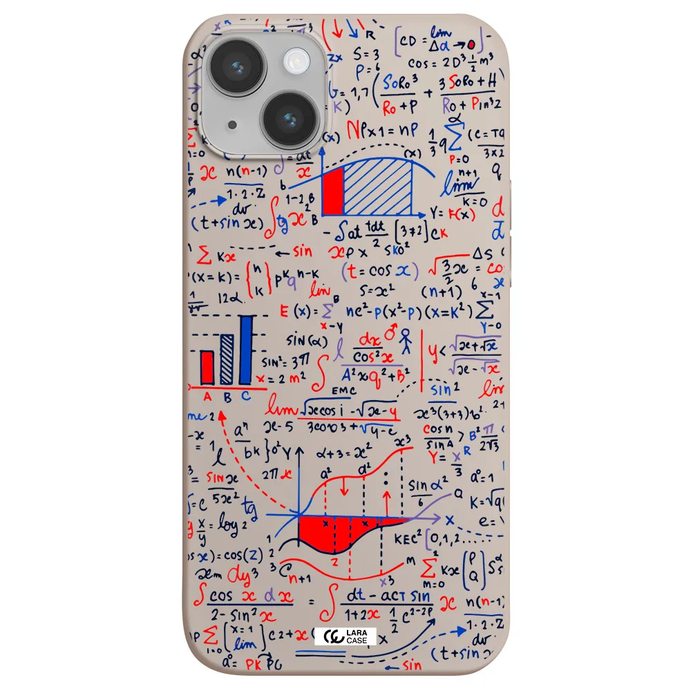 Math Blackboard Apple iPhone 14 Silicone Stone Case