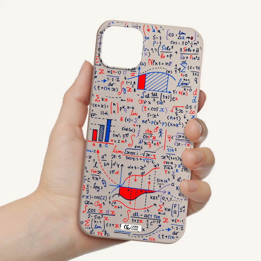 Math Blackboard Apple iPhone 14 Silicone Stone Case