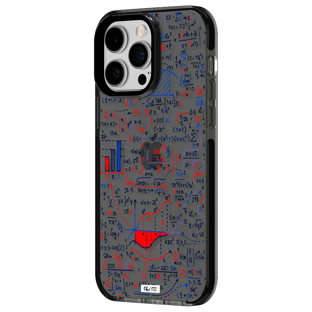 Math Blackboard Apple iPhone 15 Pro impact Smoke Black Case