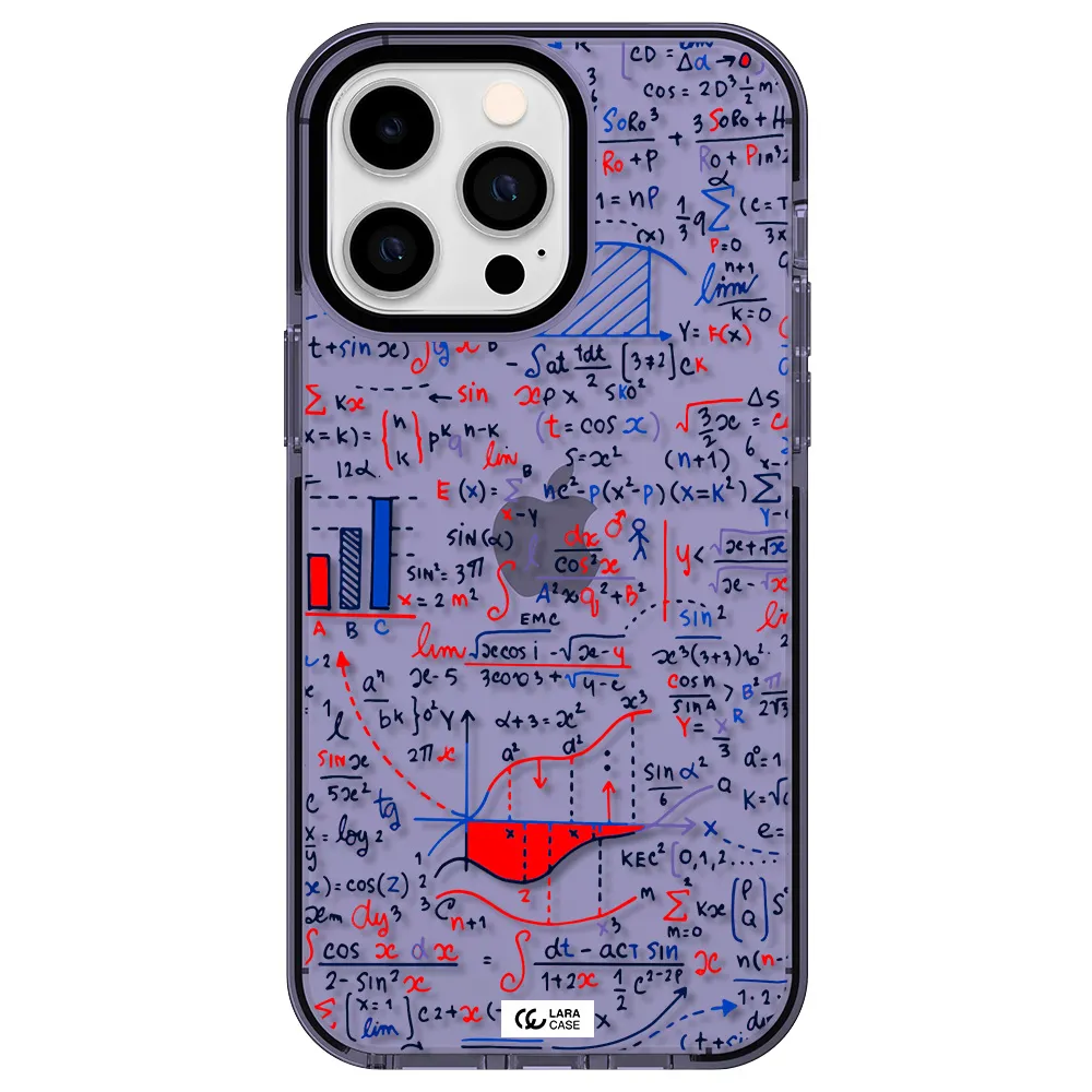 Math Blackboard Apple iPhone 15 Pro Max impact Lilac Case