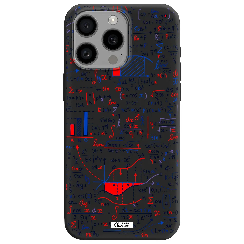 Math Blackboard Apple Iphone 15 Pro max Silicone black Case