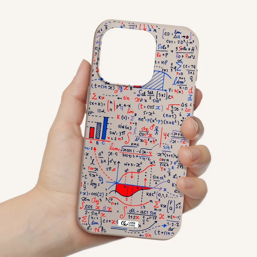 Math Blackboard Apple Iphone 15 Pro Silicone Stone Case