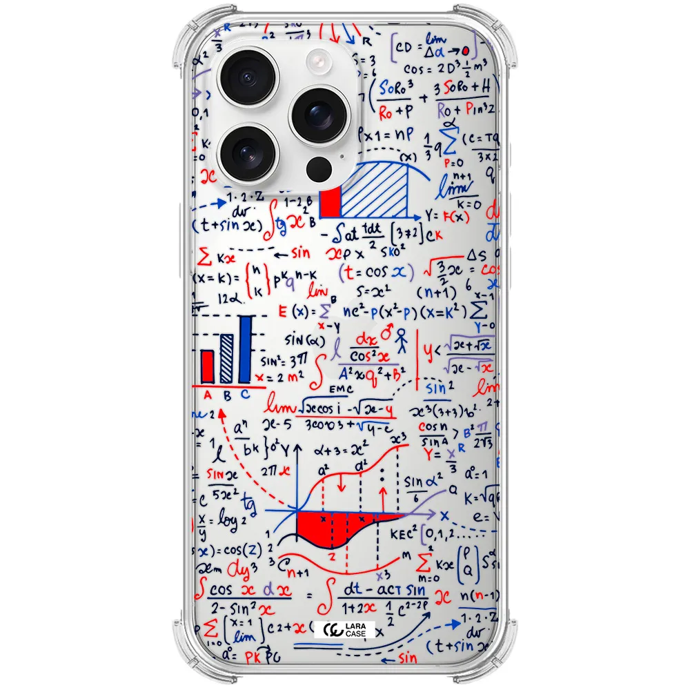 Math Blackboard Apple Iphone 16 Pro Max Clear Pc Case