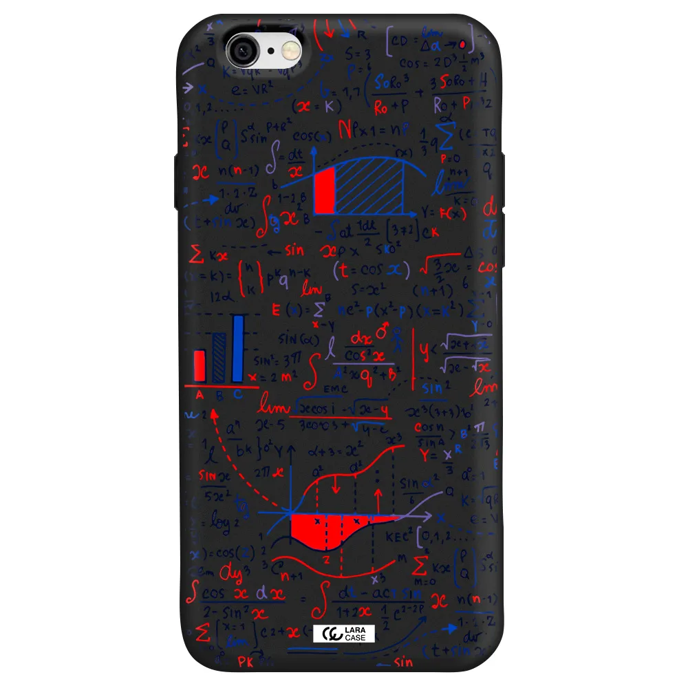 Math Blackboard Apple iPhone 6 Silicone black Case
