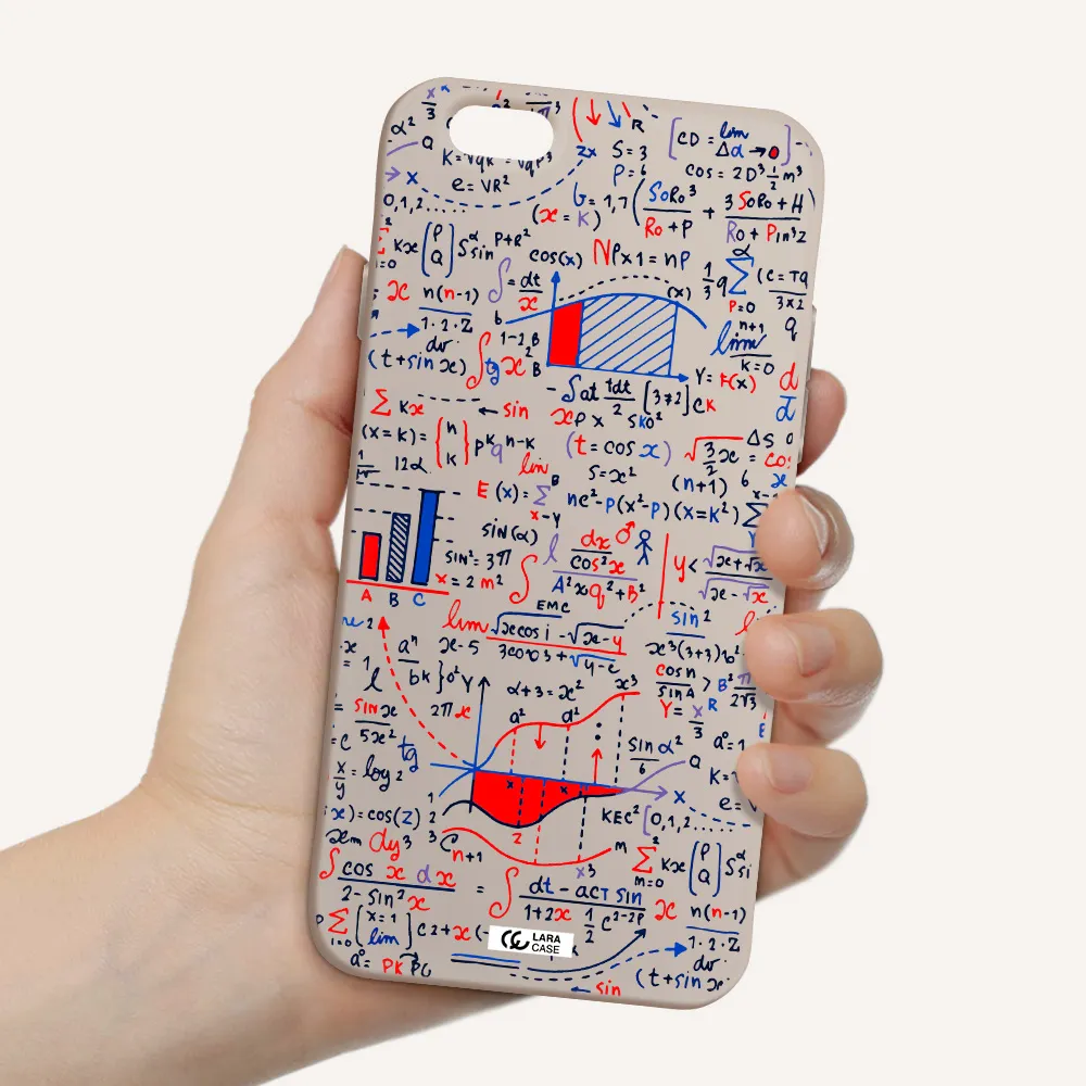 Math Blackboard Apple iPhone 6 Silicone Stone Case